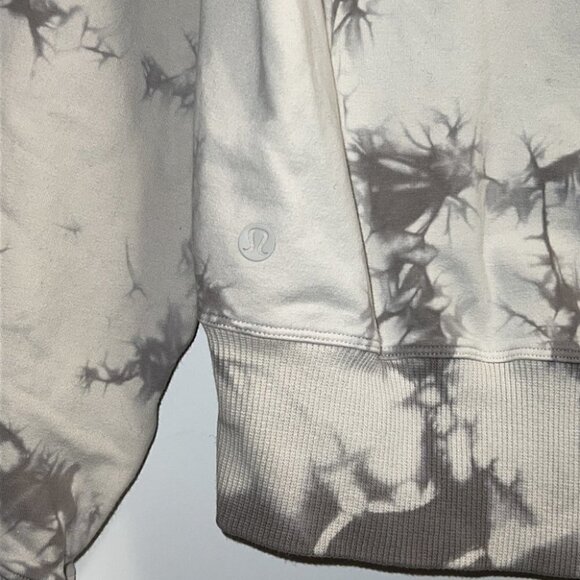 Lululemon Ready to Roll Crew Shibori Dove Grey Cement Grey sweatshirt sz Medium - Picture 9 of 13
